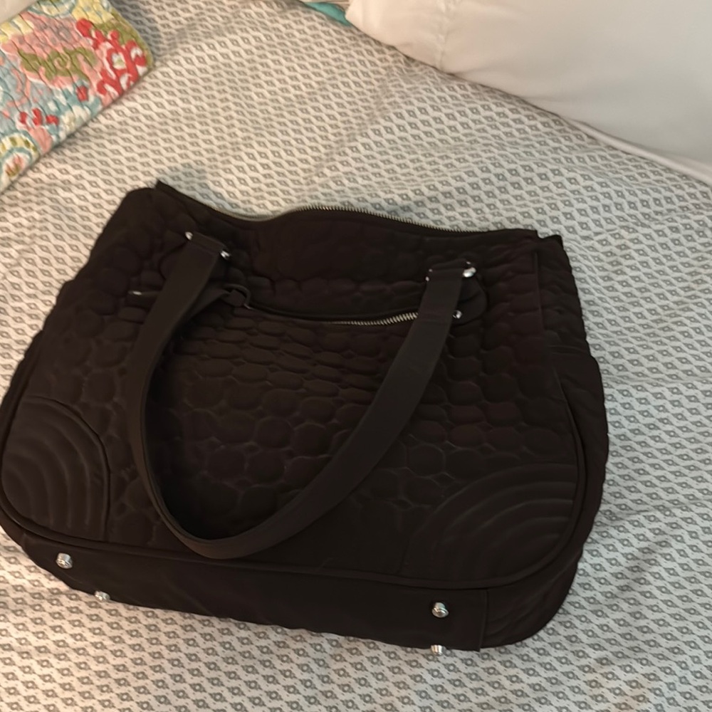Elegant chocolate brown Vera Bradley Quilted Women's Bag